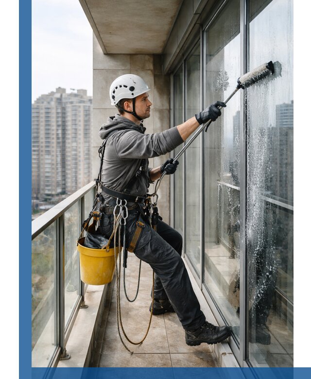 Профессиональная мойка балконного остекления в Шахтах