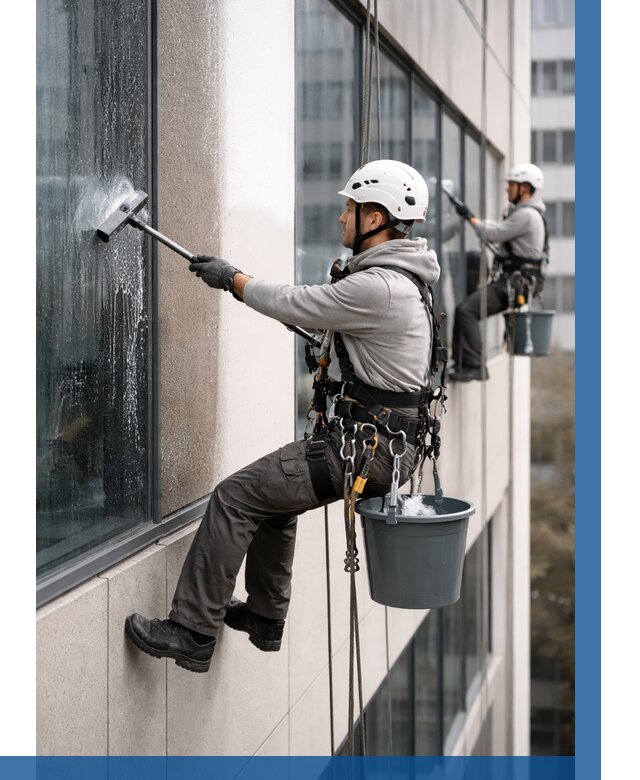 Мойка фасадов зданий в Шахтах под ключ от 380 р. | ВЫСОТНИК-Шхт