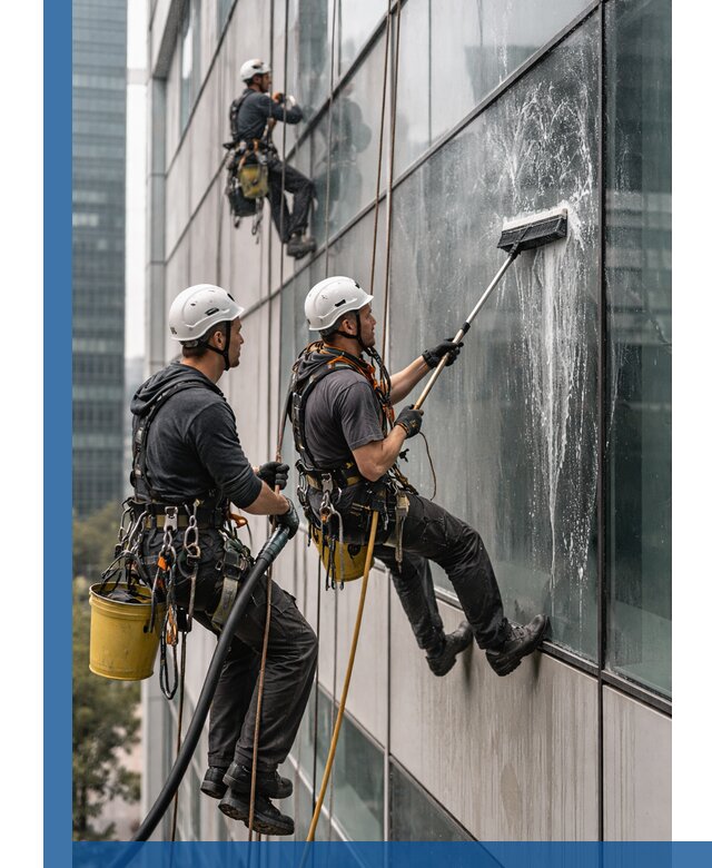 Профессиональная высотная мойка фасадов зданий в Шахтах
