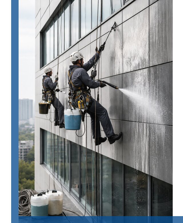 Профессиональная мойка вентилируемых фасадов в Шахтах