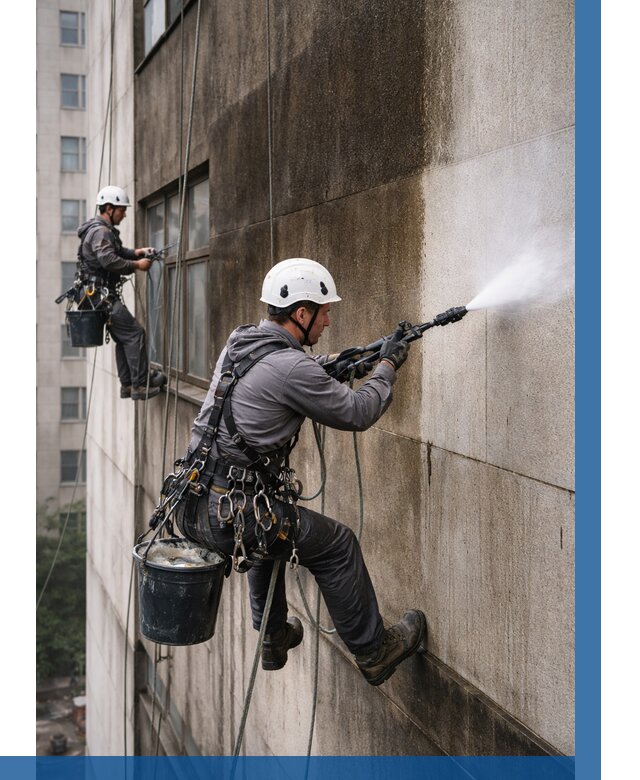 Очистка фасада от копоти в Шахтах от 271 р. | ВЫСОТНИК-Шхт