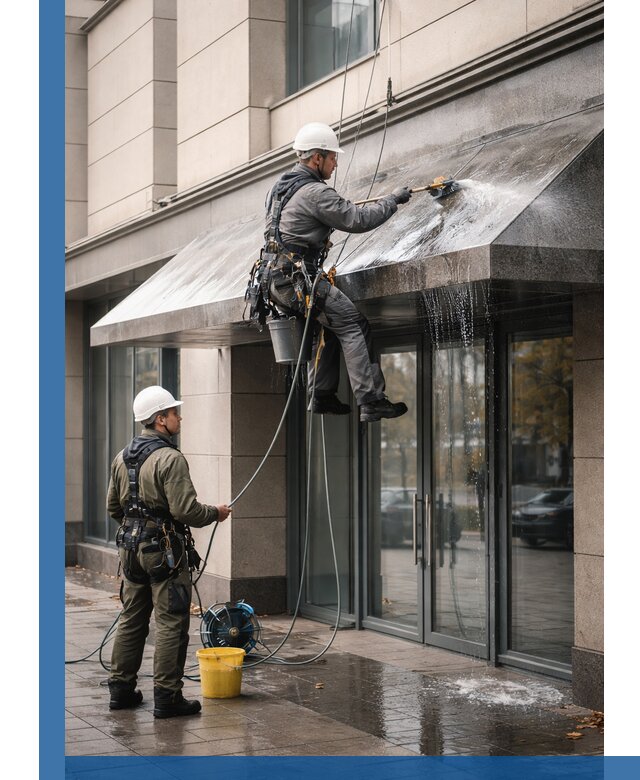 Профессиональная мойка козырьков и навесов в Шахтах