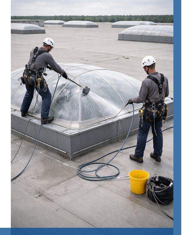 Мойка зенитных фонарей в Шахтах, заказать от 4884 р. | ВЫСОТНИК-Шхт