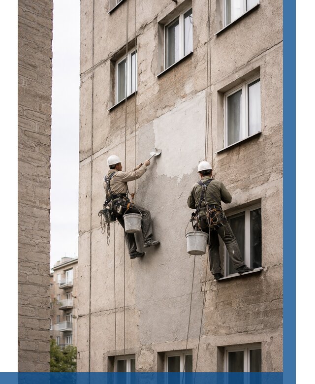 Косметический ремонт фасада в Шахтах от 1194 р. | ВЫСОТНИК-Шхт