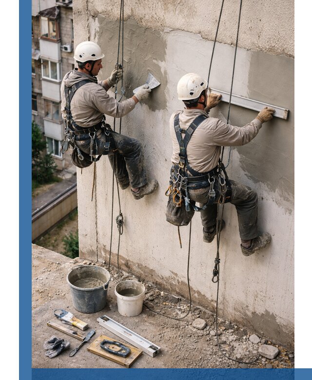 Комплексный ремонт штукатурного фасада с гарантией в Шахтах