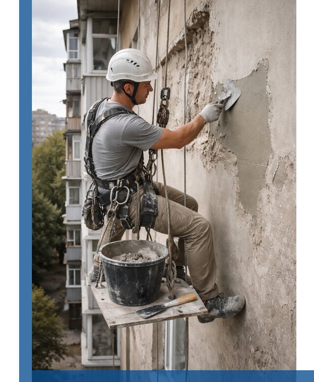 Восстановление фасадной штукатурки в Шахтах с гарантией качества