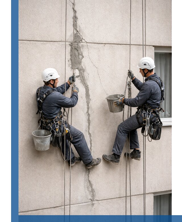 Заделка трещин на фасаде в Шахтах с гарантийным ремонтом