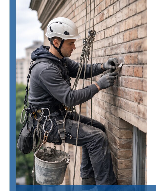 Качественный ремонт кирпичной кладки фасада в Шахтах с гарантией