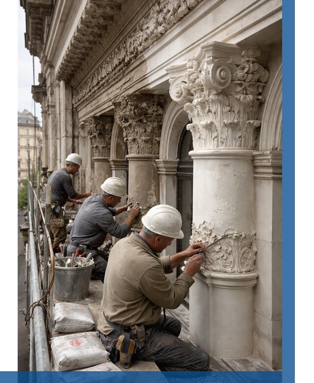 Реставрация фасадной лепнины в Шахтах от 2713 р. | ВЫСОТНИК-Шхт