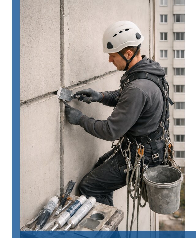 Ремонт межпанельных швов в Шахтах герметизация и восстановление