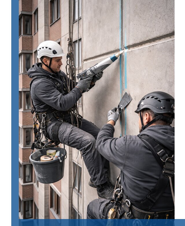 Вторичная герметизация швов фасада и кровли в Шахтах