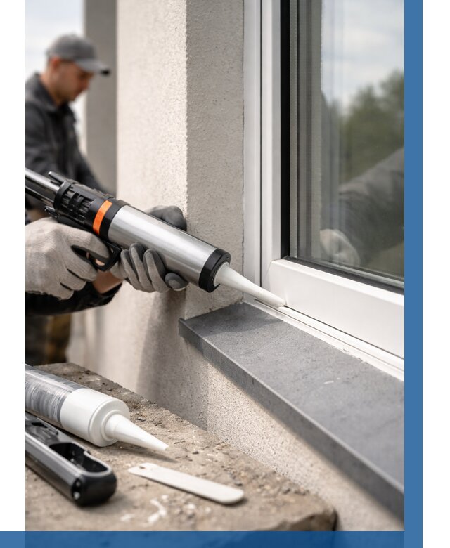 Герметизация монтажных швов окон в Шахтах от 705 р. | ВЫСОТНИК-Шхт