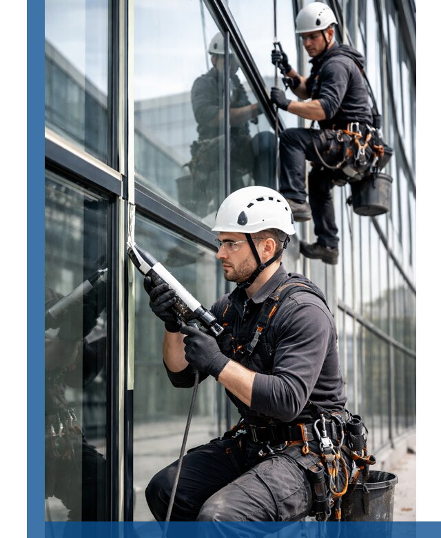 Герметизация витражных швов в Шахтах для зданий и фасадов