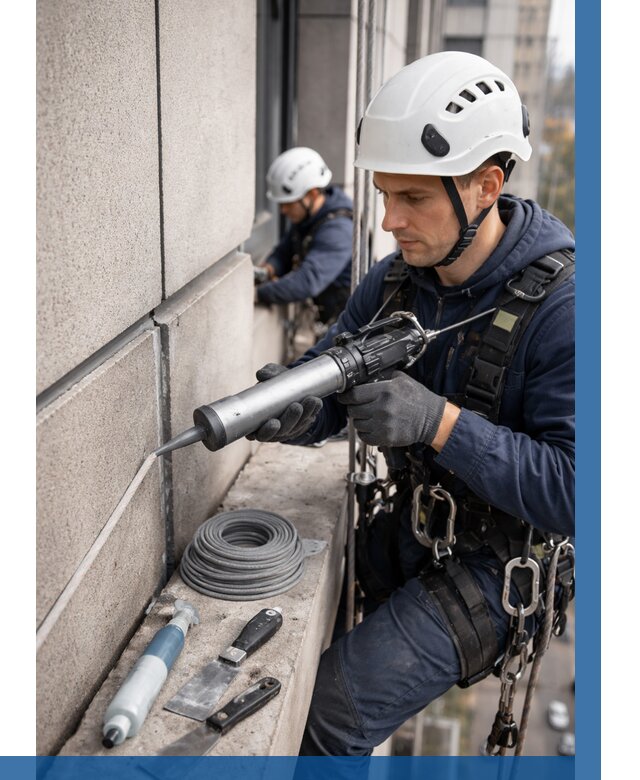 Герметизация деформационных швов фасада в Шахтах от 760 | ВЫСОТНИК-Шхт