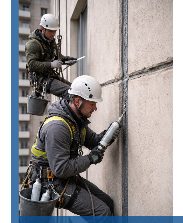 Герметизация деформационных швов фасада в Шахтах качественно