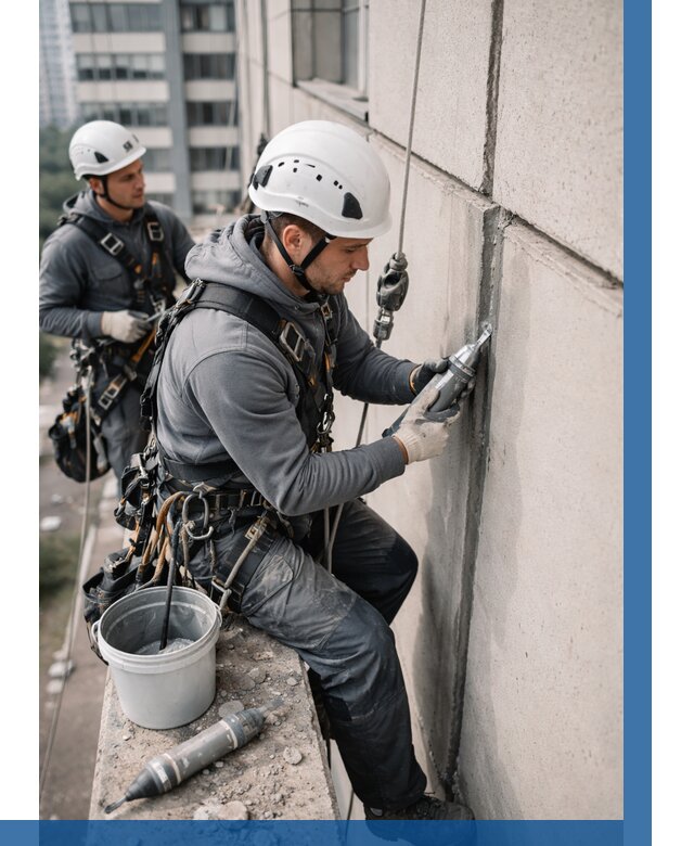 Ремонт деформационных швов здания в Шахтах от 1085 р. | ВЫСОТНИК-Шхт