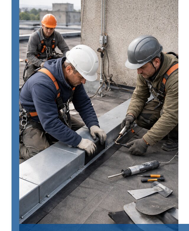 Ремонт кровельных примыканий в Шахтах профессионально