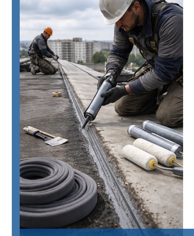Герметизация швов кровли в Шахтах с гарантией герметичности