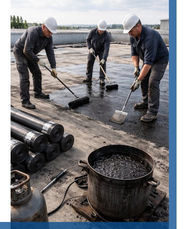 Гидроизоляция кровли мастикой в Шахтах от 651 р. | ВЫСОТНИК-Шхт