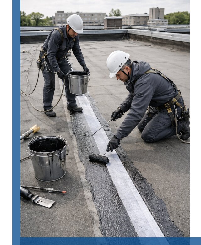 Гидроизоляция кровли мастикой в Шахтах надежная защита