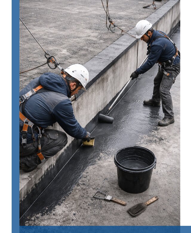 Гидроизоляция кровли жидкой резиной профессионально в Шахтах