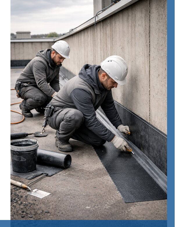 Гидроизоляция примыканий на кровле в Шахтах от 977 р. | ВЫСОТНИК-Шхт