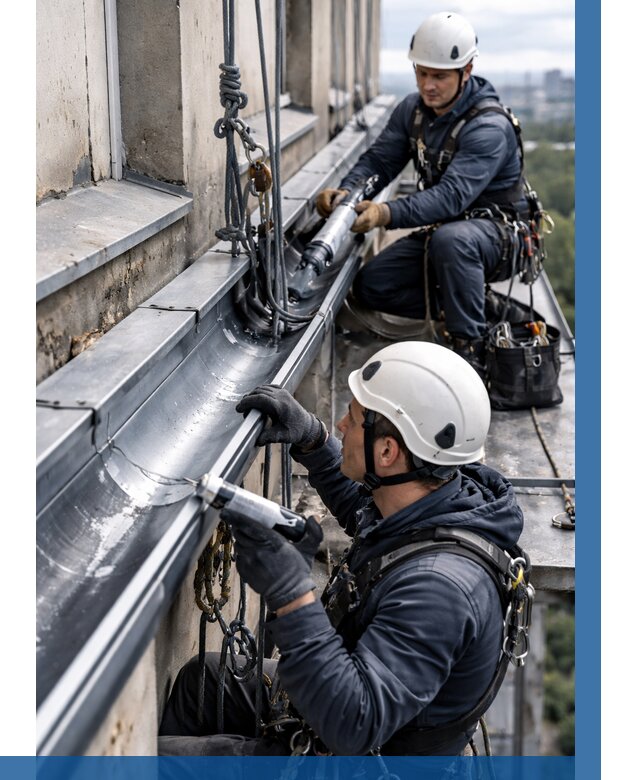 Ремонт водосточных желобов в Шахтах от 7054 р. | ВЫСОТНИК-Шхт