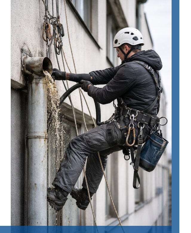 Прочистка водосточных труб в Шахтах от 3799 р. | ВЫСОТНИК-Шхт