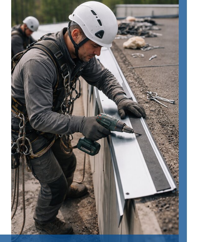 Монтаж капельника на кровле в Шахтах от 326 р. | ВЫСОТНИК-Шхт