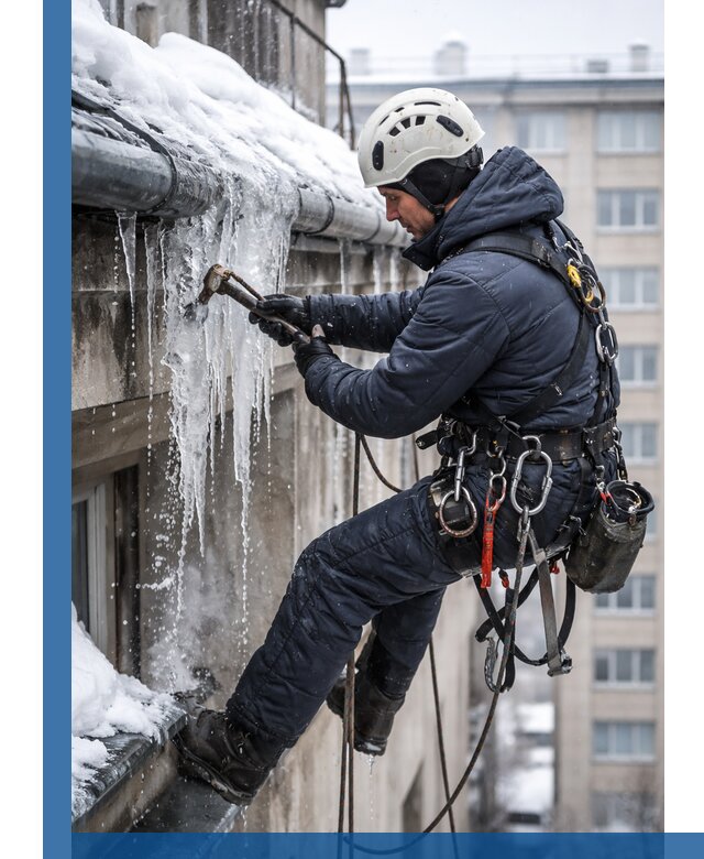 Удаление наледи и чистка водостоков в Шахтах оперативно и безопасно