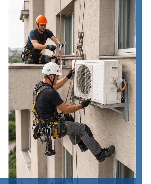 Монтаж внешнего блока кондиционера в Шахтах от 7054 р. | ВЫСОТНИК-Шхт