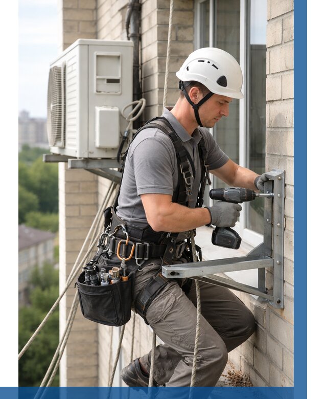 Установка кронштейнов кондиционера в Шахтах от 3799 р. | ВЫСОТНИК-Шхт