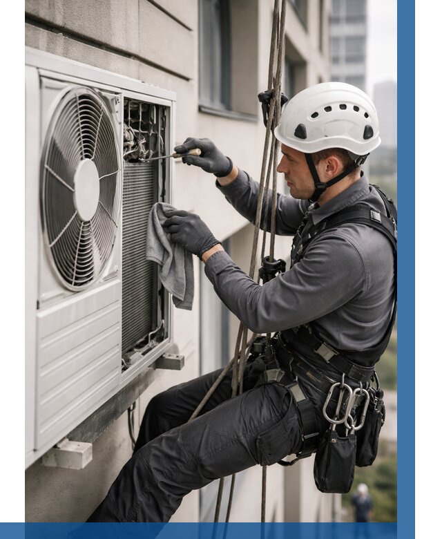 Обслуживание внешнего блока кондиционера в Шахтах от 2930 р.ВЫСОТНИК-Шхт