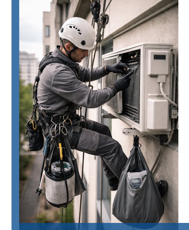 Обслуживание внешнего блока кондиционера в Шахтах профессионально