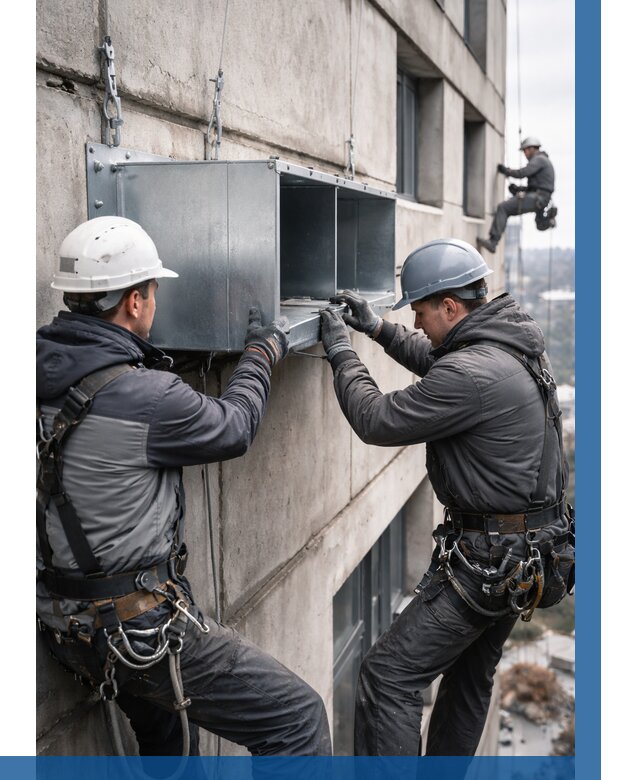 Монтаж вентиляционных коробов в Шахтах от 3256 р. | ВЫСОТНИК-Шхт