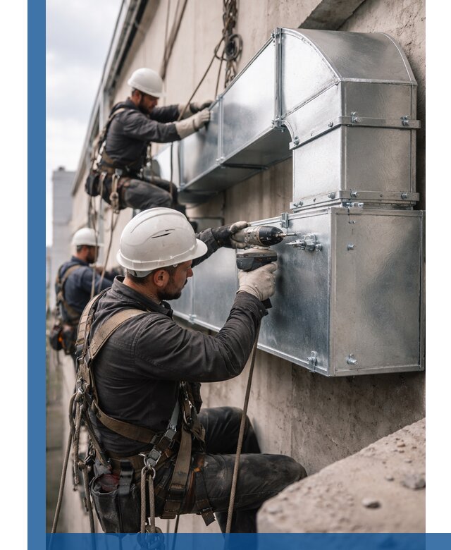 Профессиональный монтаж вентиляционных коробов в Шахтах под ключ