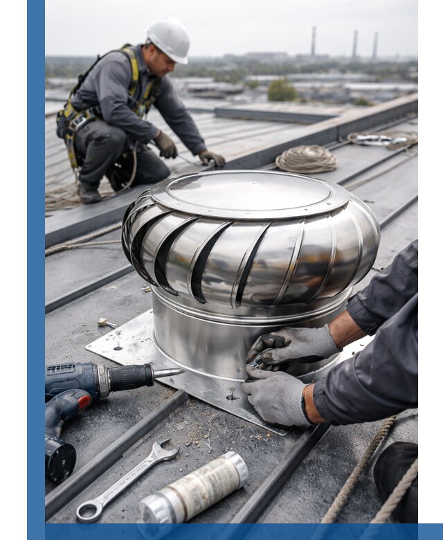 Установка дефлекторов на кровле в Шахтах профессионально