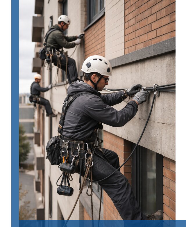 Крепление кабеля на фасаде монтаж и крепеж в Шахтах