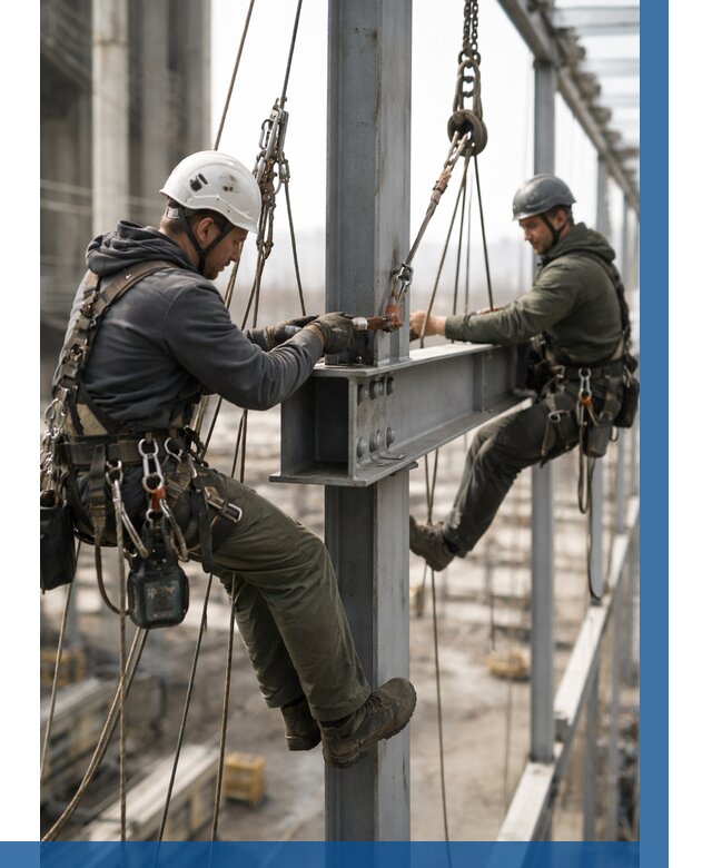 Монтаж металлоконструкций на высоте в Шахтах от 3799 р. | ВЫСОТНИК-Шхт