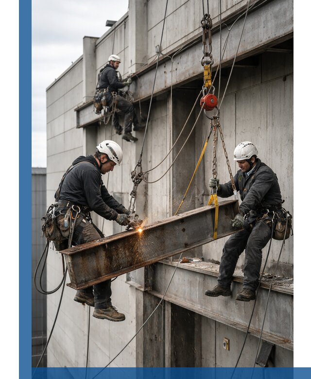 Демонтаж металлоконструкций на высоте в Шахтах под ключ