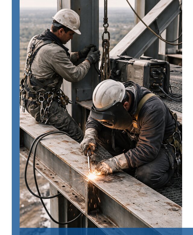 Высотные сварочные работы в Шахтах для промышленных объектов