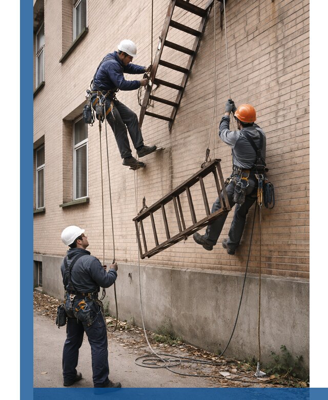 Демонтаж пожарной лестницы в Шахтах быстро и безопасно