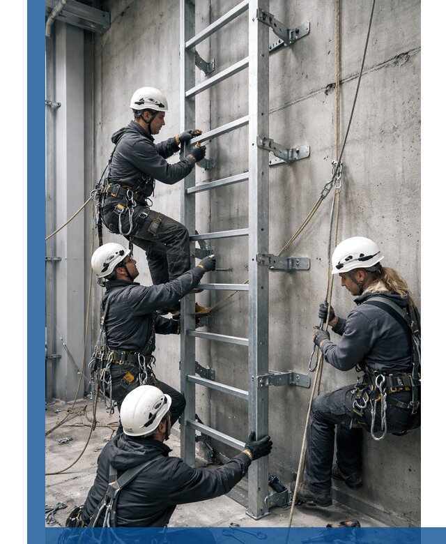 Монтаж металлических лестниц в Шахтах под ключ со гарантией