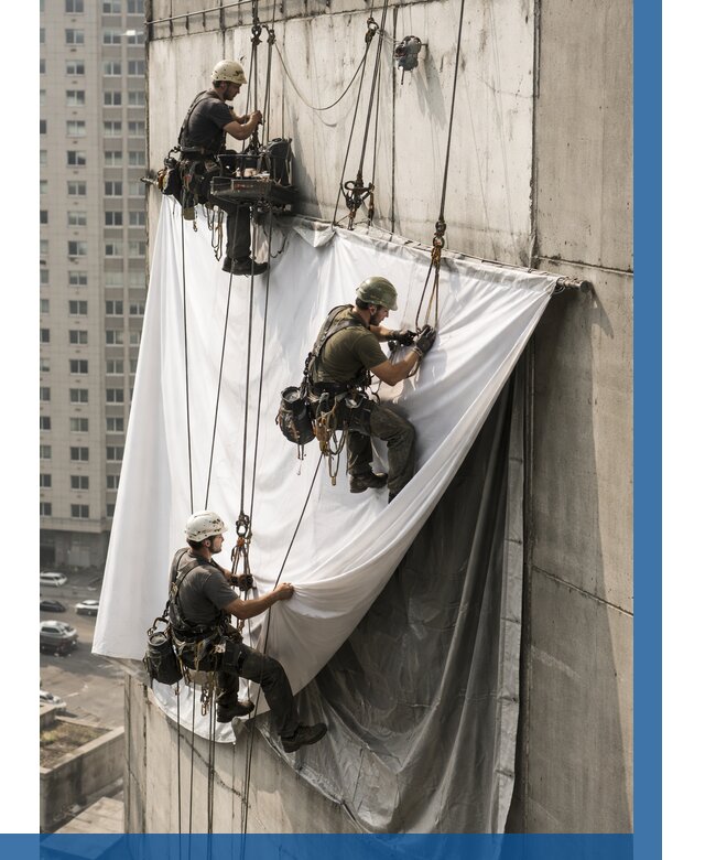 Замена баннерного полотна в Шахтах от 7054 р. | ВЫСОТНИК-Шхт—заказать