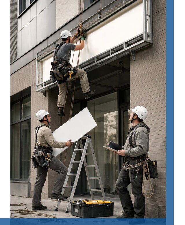 Монтаж светового короба в Шахтах от 7054 р. | ВЫСОТНИК-Шхт