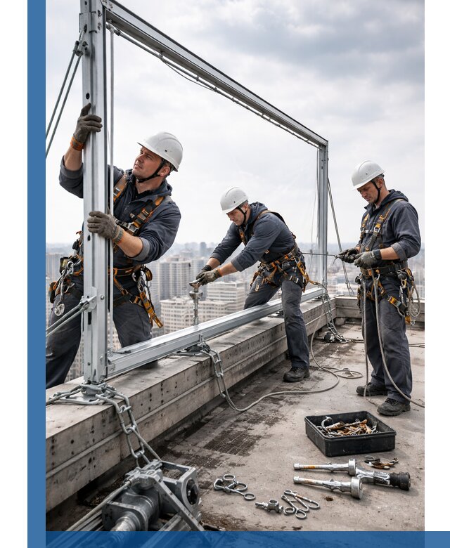 Монтаж крышных рекламных конструкций под ключ в Шахтах