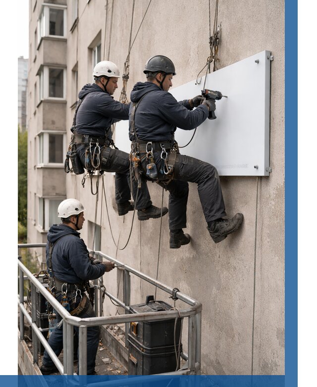 Монтаж табличек и указателей в Шахтах от 3799 р. | ВЫСОТНИК-Шхт