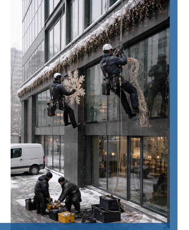 Демонтаж новогоднего оформления в Шахтах от 5969 р. | ВЫСОТНИК-Шхт