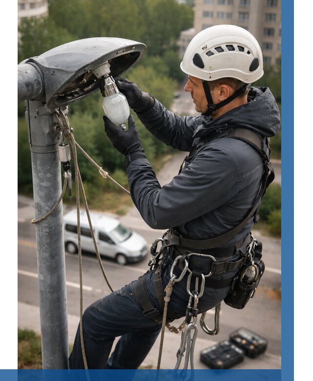 Замена ламп на высоте в Шахтах от 2713 р. | ВЫСОТНИК-Шхт