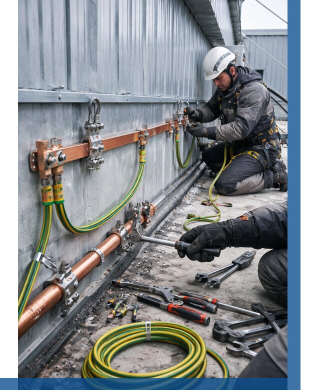 Монтаж заземления здания в Шахтах от 27133 р. | ВЫСОТНИК-Шхт